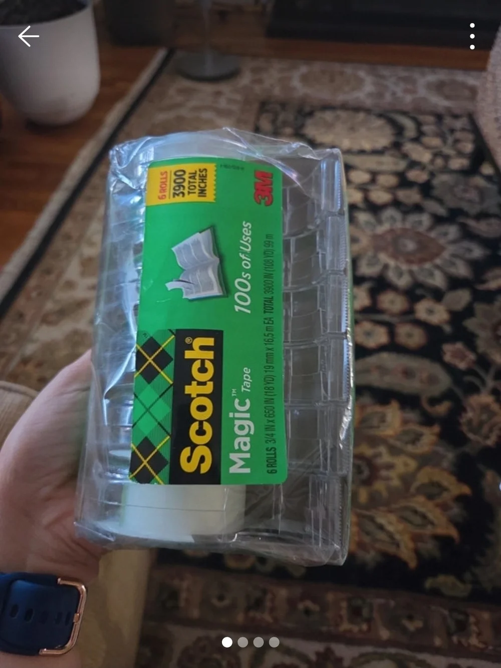 Scotch Magic Tape 6-Roll 3/4 in x 300 in NWT